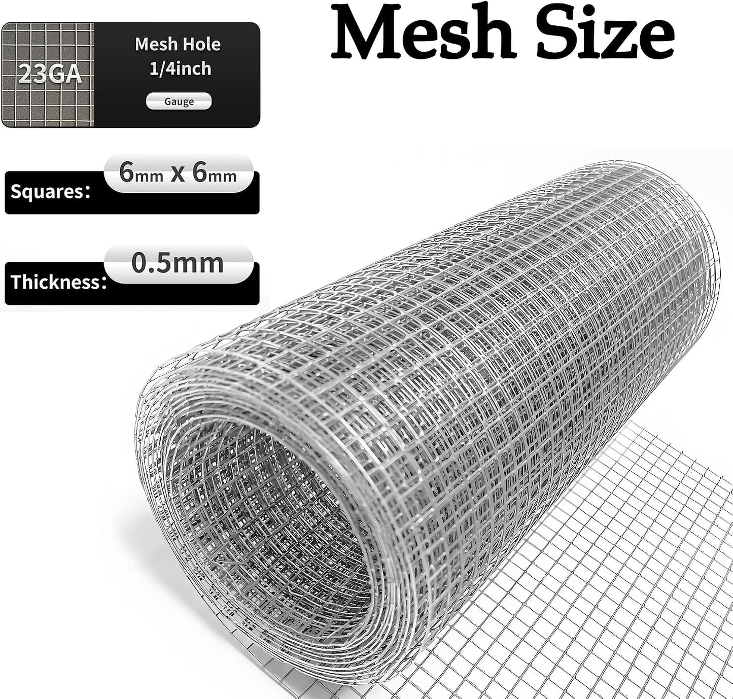Tela hardware 1/4pulg 4x10ft galvanizada valla pollo resistente