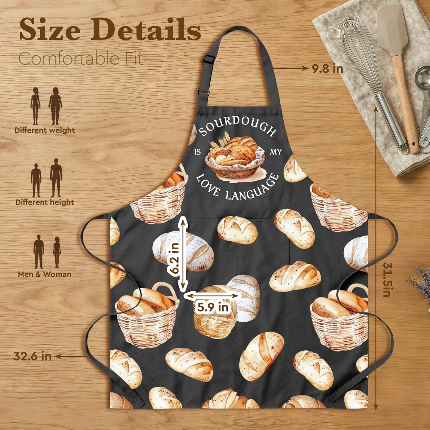 Delantal Panadería Regalo para Mujer Divertido