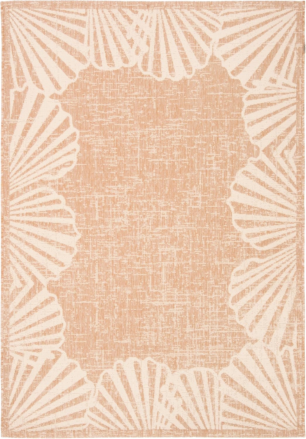 Alfombra lavable exterior 5'3x7'6 natural y beige