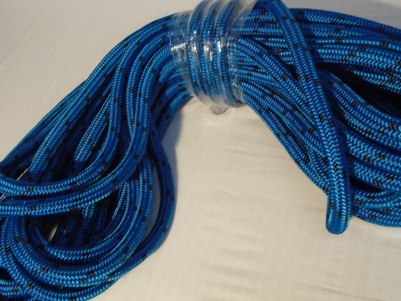 Cuerda arborista poliéster doble trenza 5/8" 100ft azul