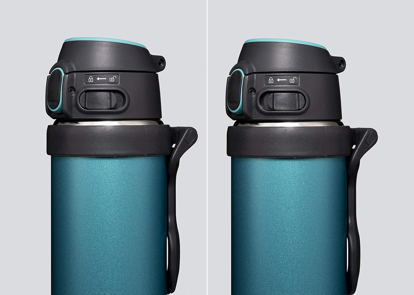 Taza acero inox 16oz color verde azulado