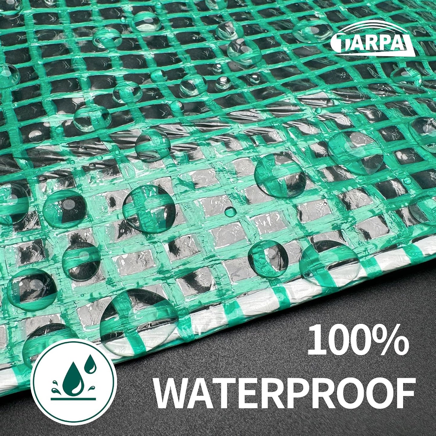 Lona transparente 12x12ft impermeable con bridas