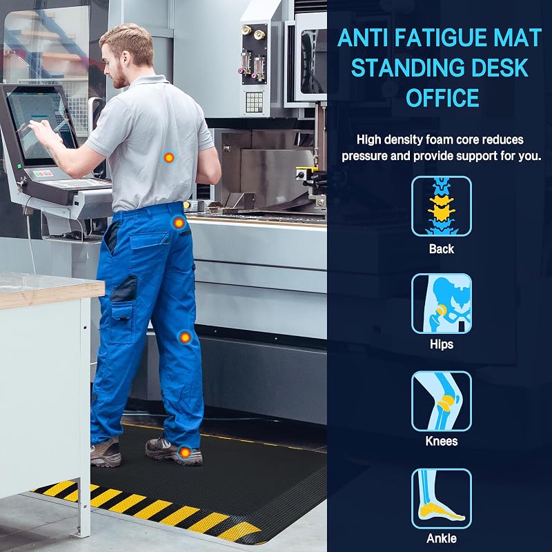 Alfombrilla antifatiga ergonómica 20x32pulg 8uds
