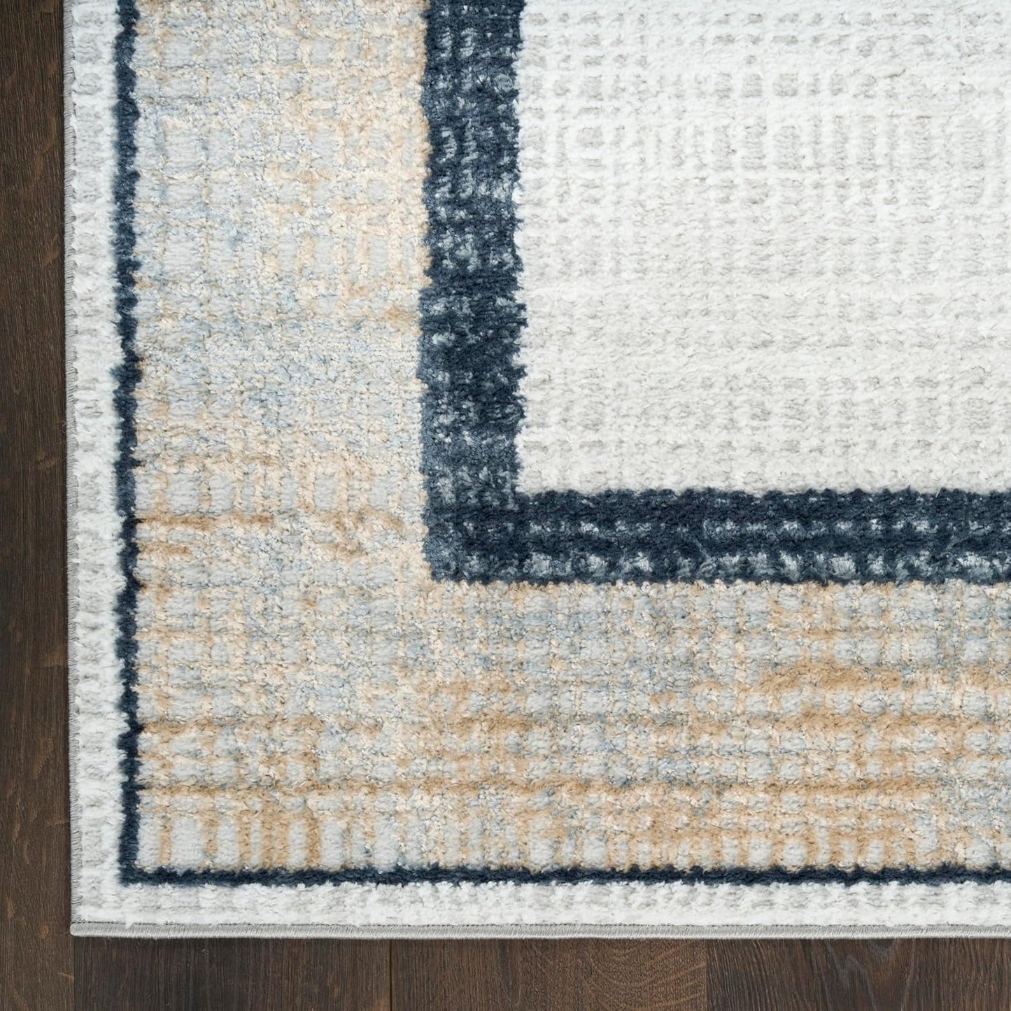 Alfombra gris azul marino 2x4ft para dormitorio sala