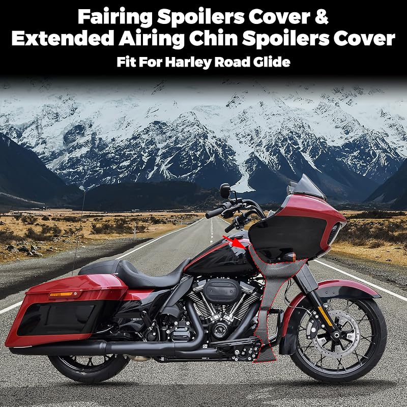Cubierta alerón carenado Road Glide 17-23 patrón fibra