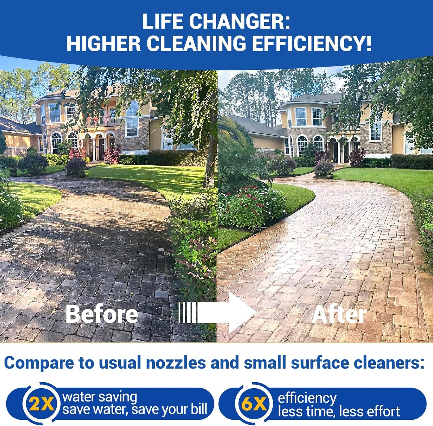 Lavadora presión 4500 PSI 18pulg acero inox