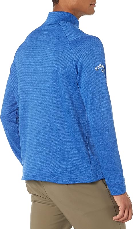 Capa base golf manga larga cremallera medio peso hombre