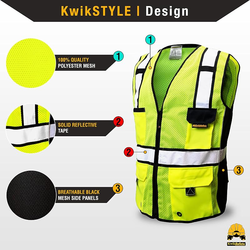 Chaleco seguridad ANSI OSHA clase 2 RoadBOSS