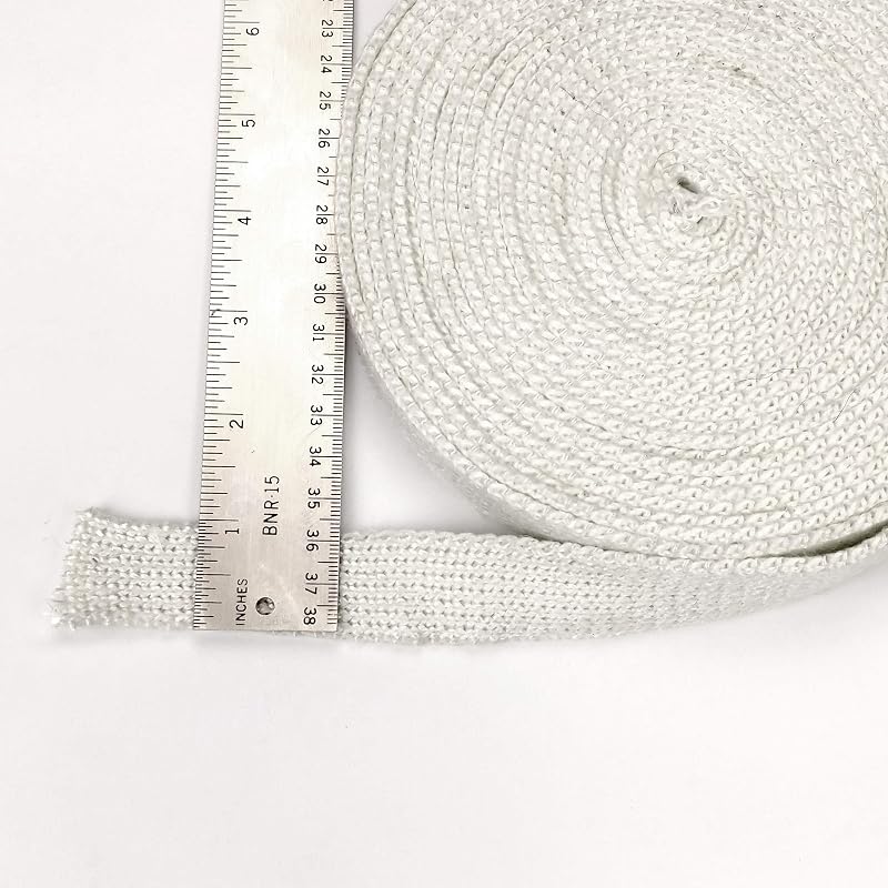 Cinta junta alta temp 1000F para caldera horno 1x1/8x25ft
