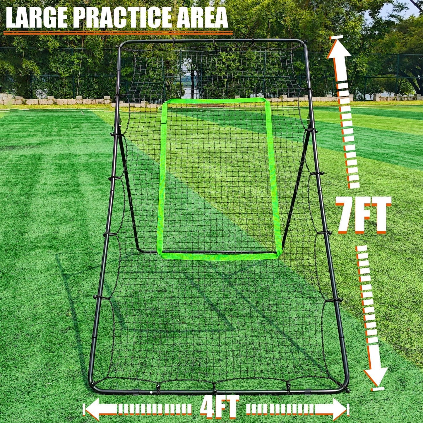 Red de voleibol ajustable 4x7ft para practicar con bolsa