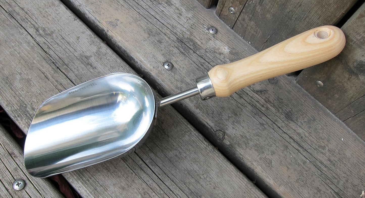 Pala suelo acero inox 13pulg mango