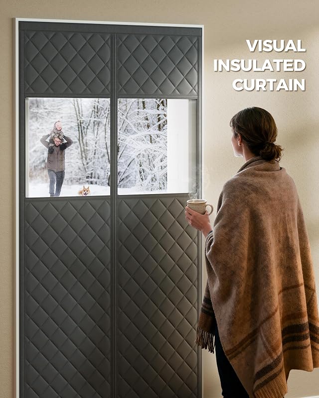 Cortina magnética térmica puerta 36x82" tela Oxford