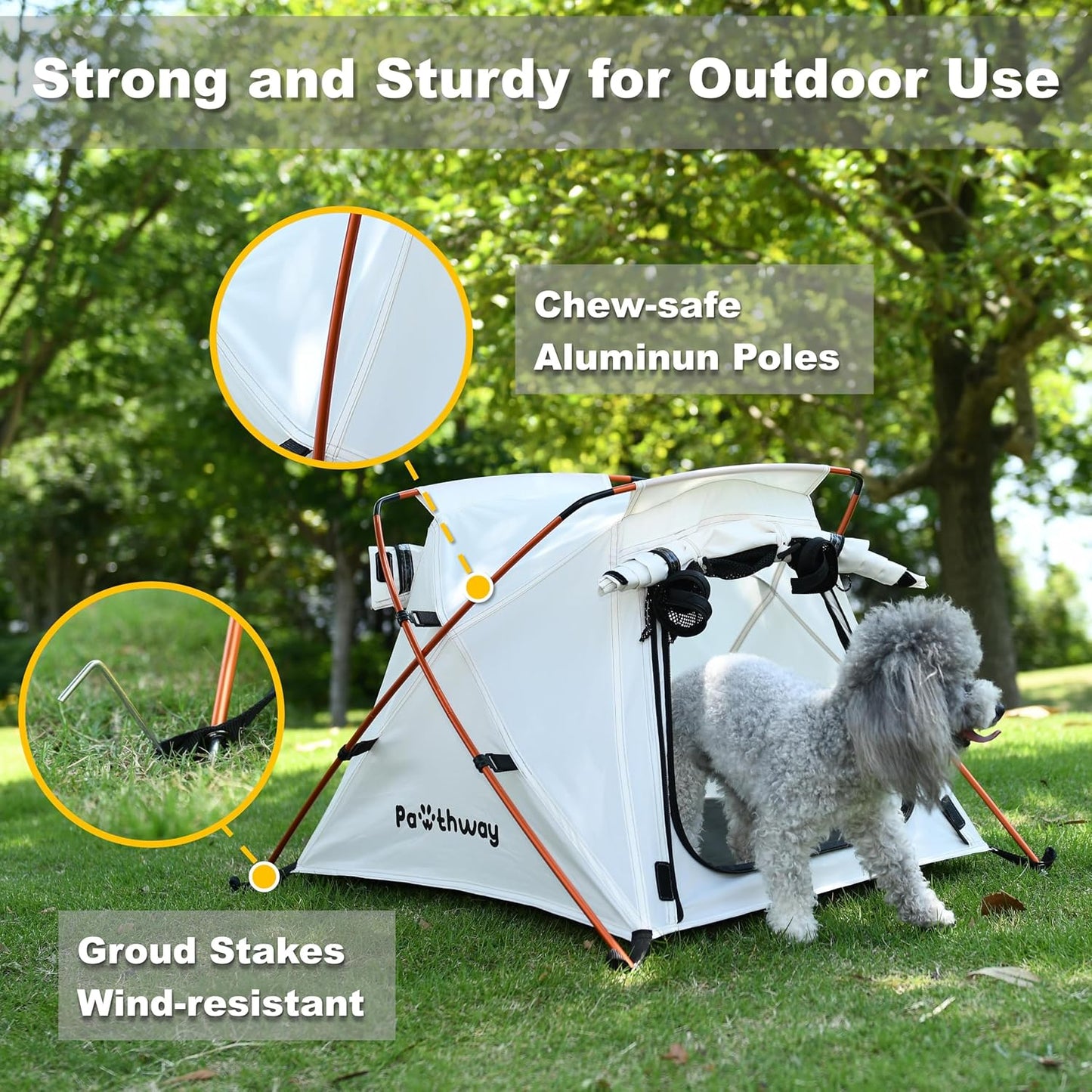 Tienda campaña para mascotas aluminio impermeable plegable