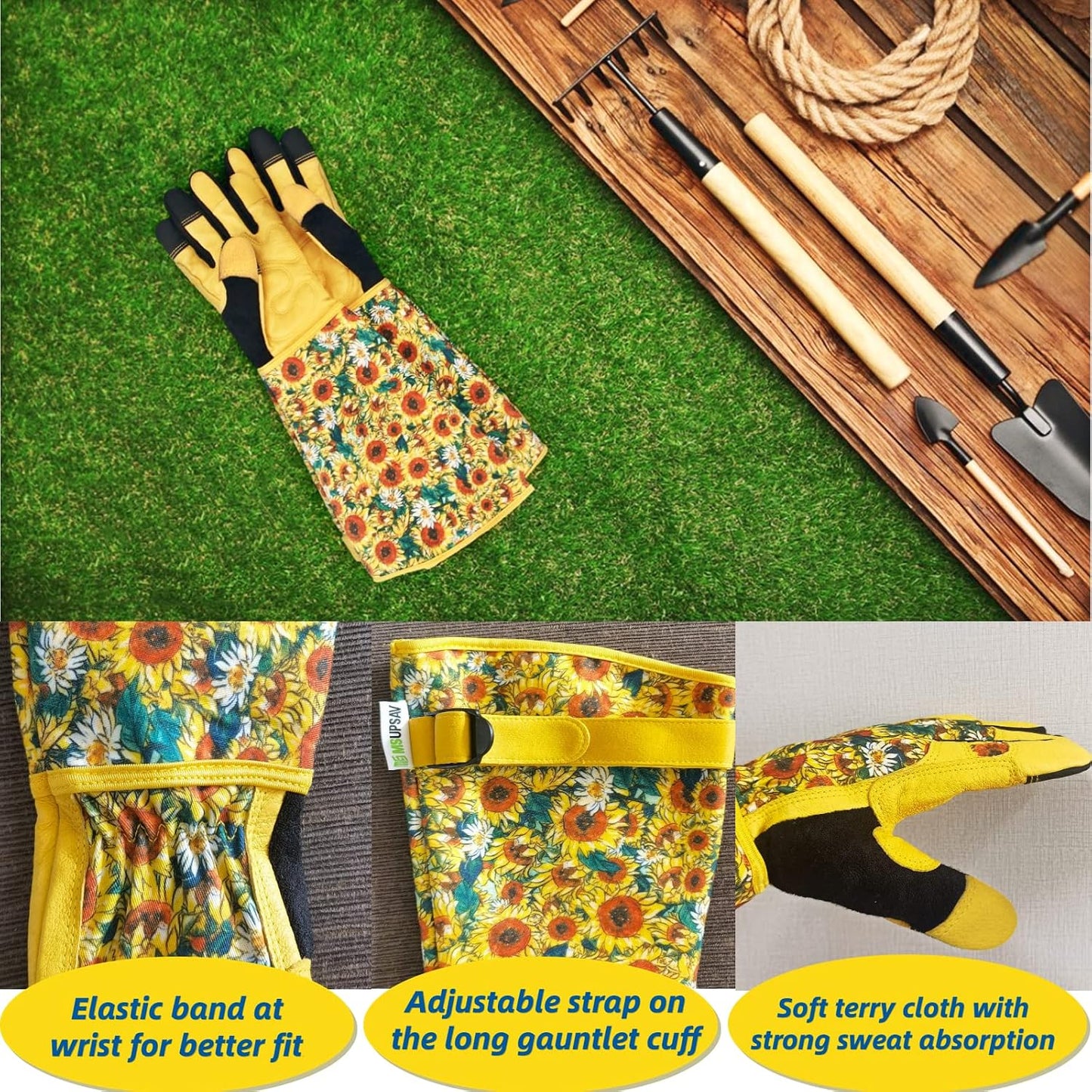 Guantes jardinería resistentes espinas cactus