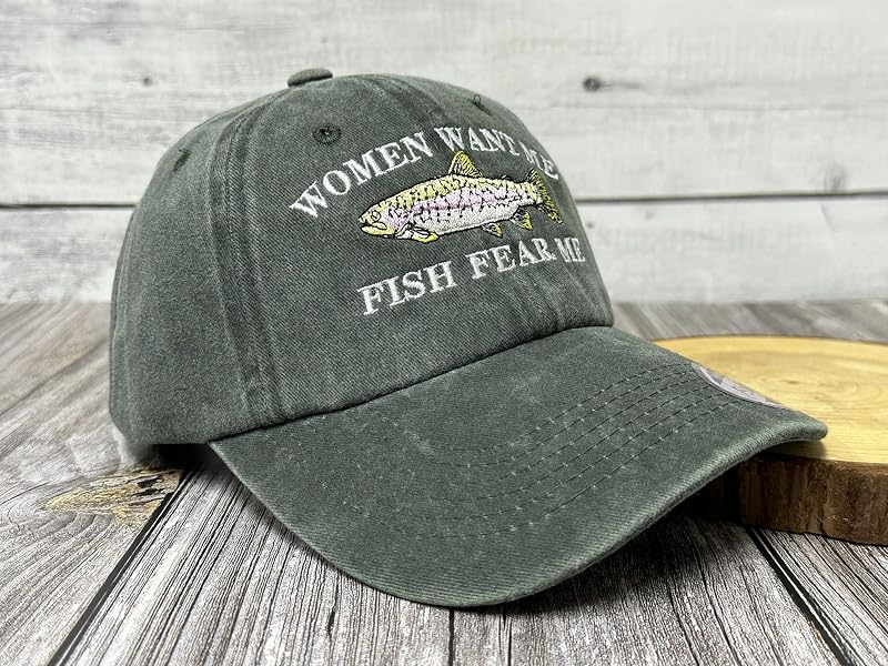 Sombrero bordado mujer Want Me Fish Fear Me