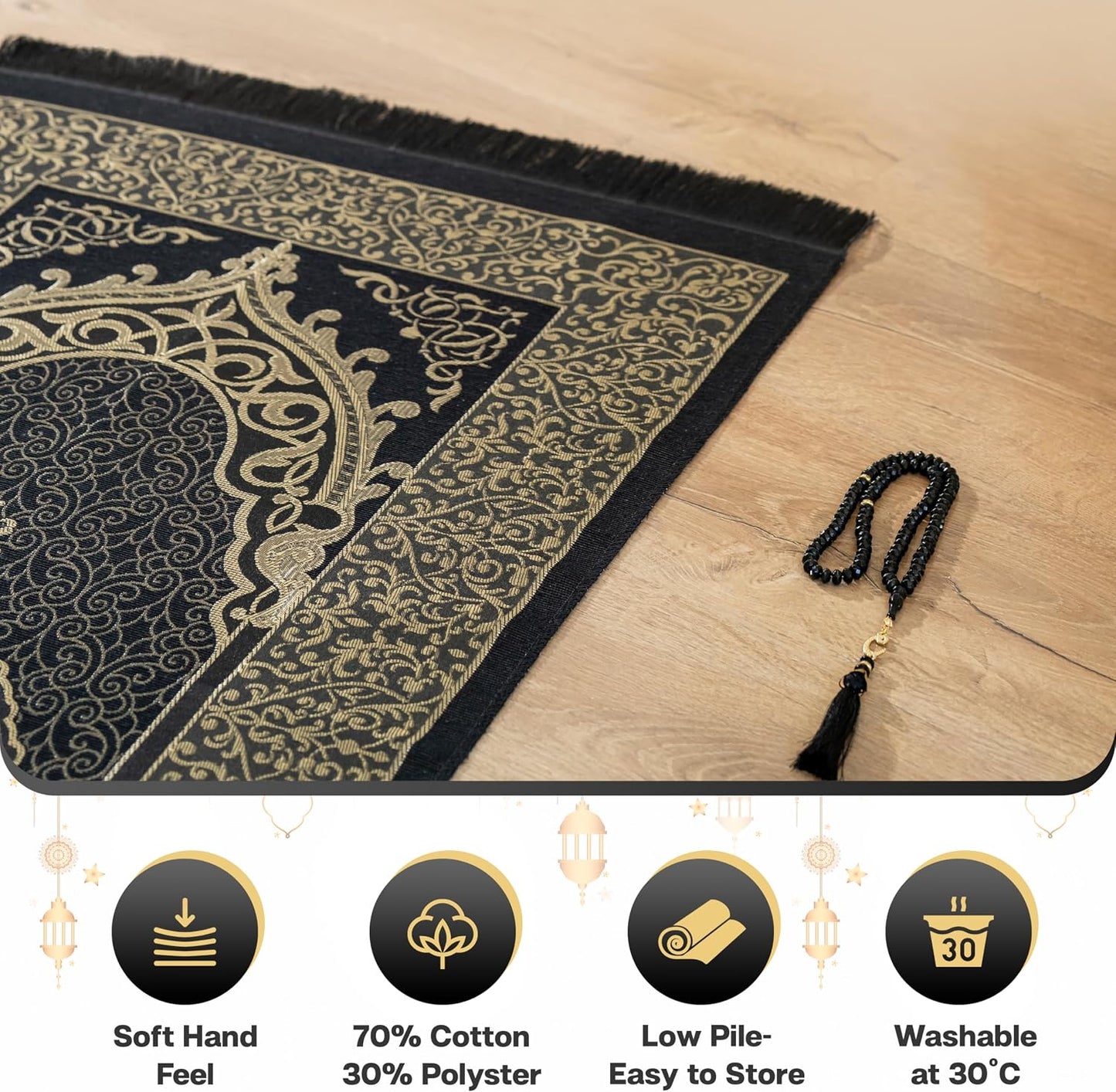 Alfombrilla oración islámica portátil para regalo