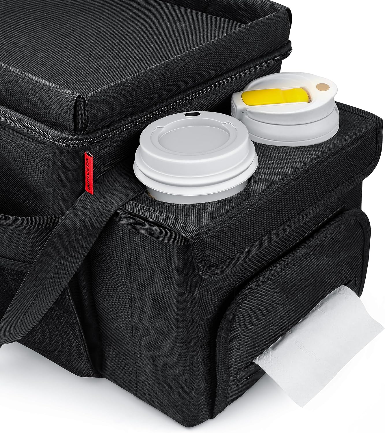 Organiz. automóvil tela Oxford forro impermeable 2025 negro