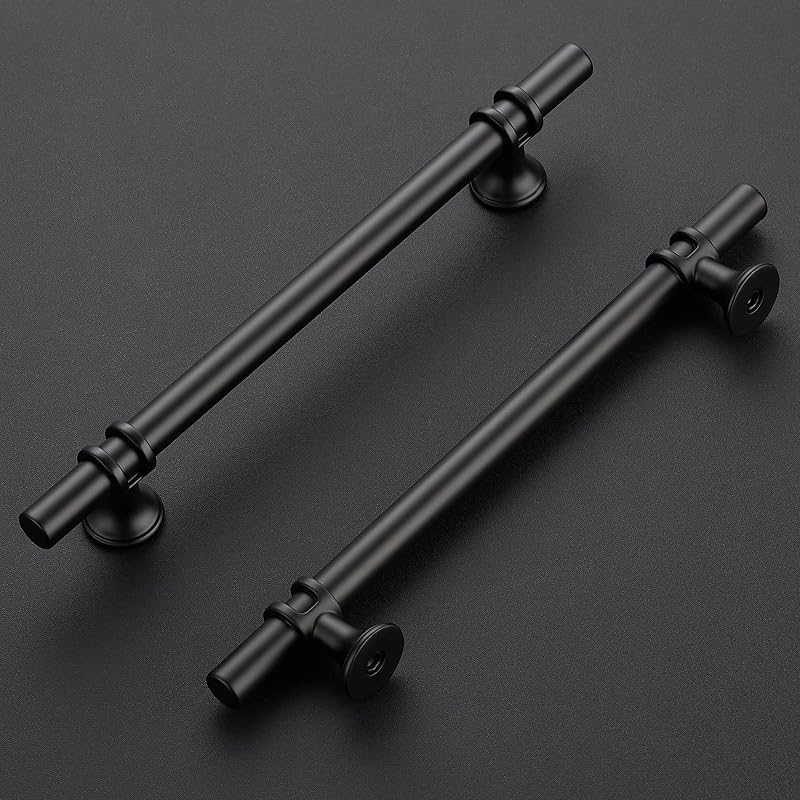 15 Tiradores cocina acero inox negro mate 22,2cm