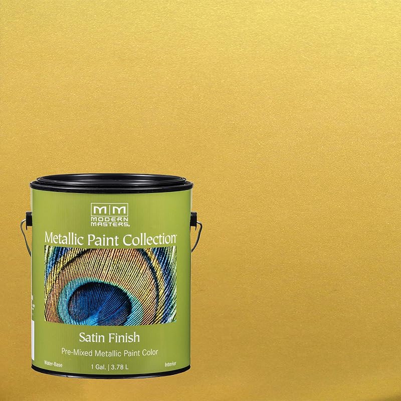 Pintura metálica dorada 1 galón pack 1