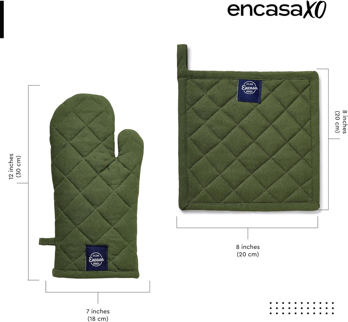 Guantes horno algodón resistente calor con bucle
