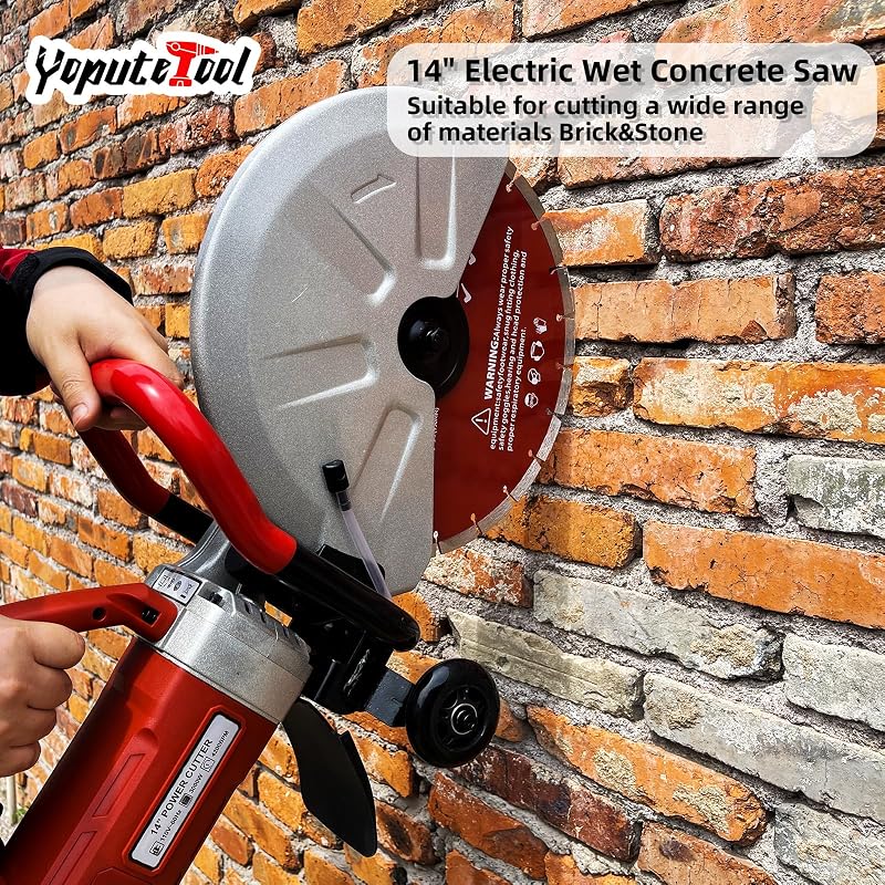 Sierra concreta eléctrica 14" 3500W corte húmedo
