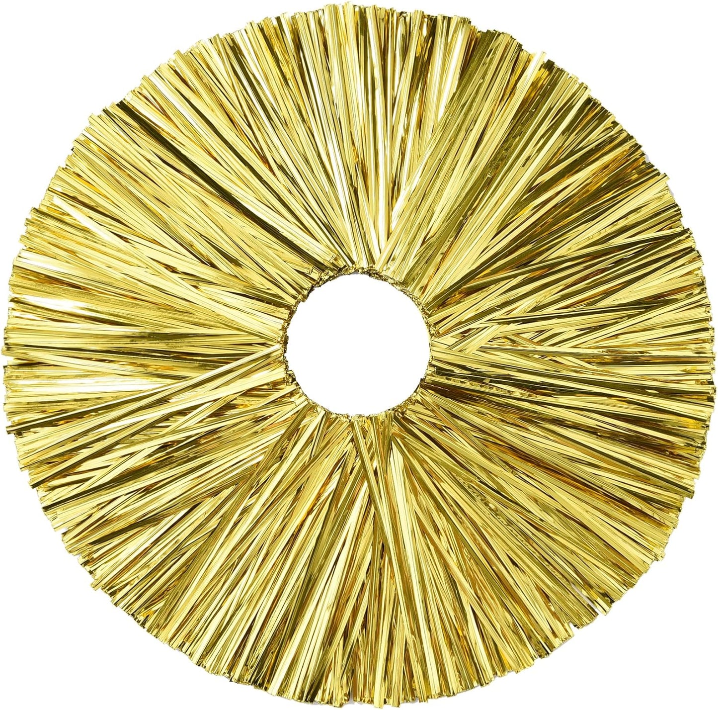 1500 Lazos Metálicos Dorados 4.72pulg Reutilizables