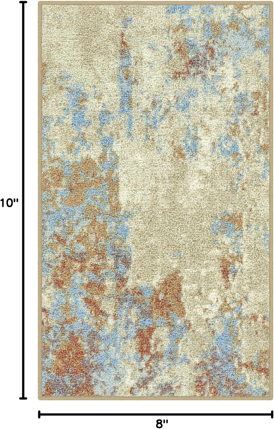 Alfombra interior antideslizante 1'8x2'10 color arena