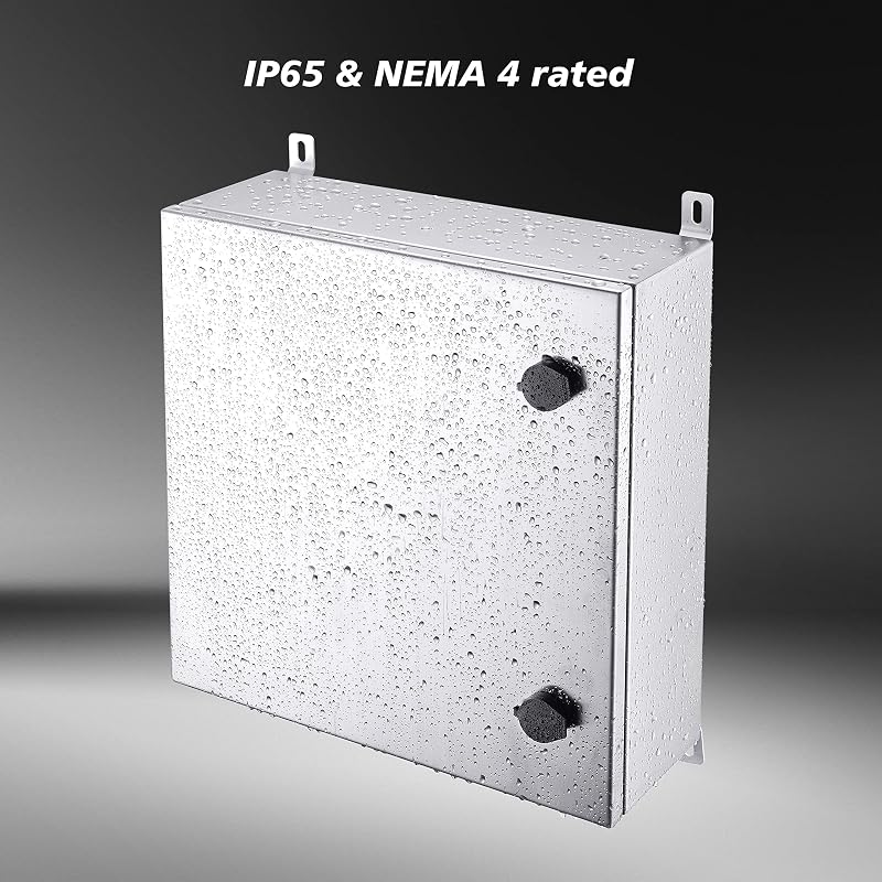 Caja acero inox IP65 para equipo electrónico 16x16x6"