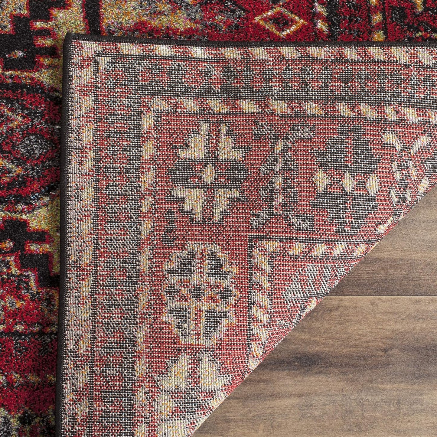 Alfombra Hamadan 3' Cuadrada Rojo Multi Diseño Persa