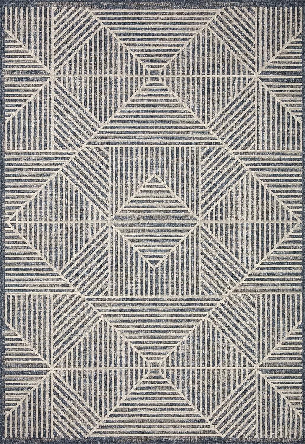 Alfombra área interior exterior 5x3ft x 7x7ft