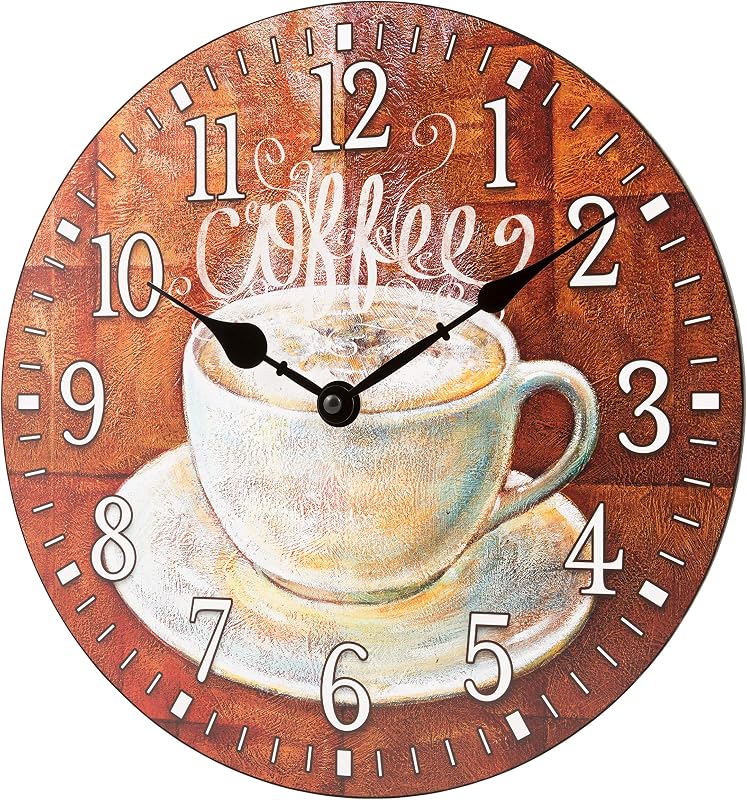 Reloj pared cuarzo redondo 12pulg