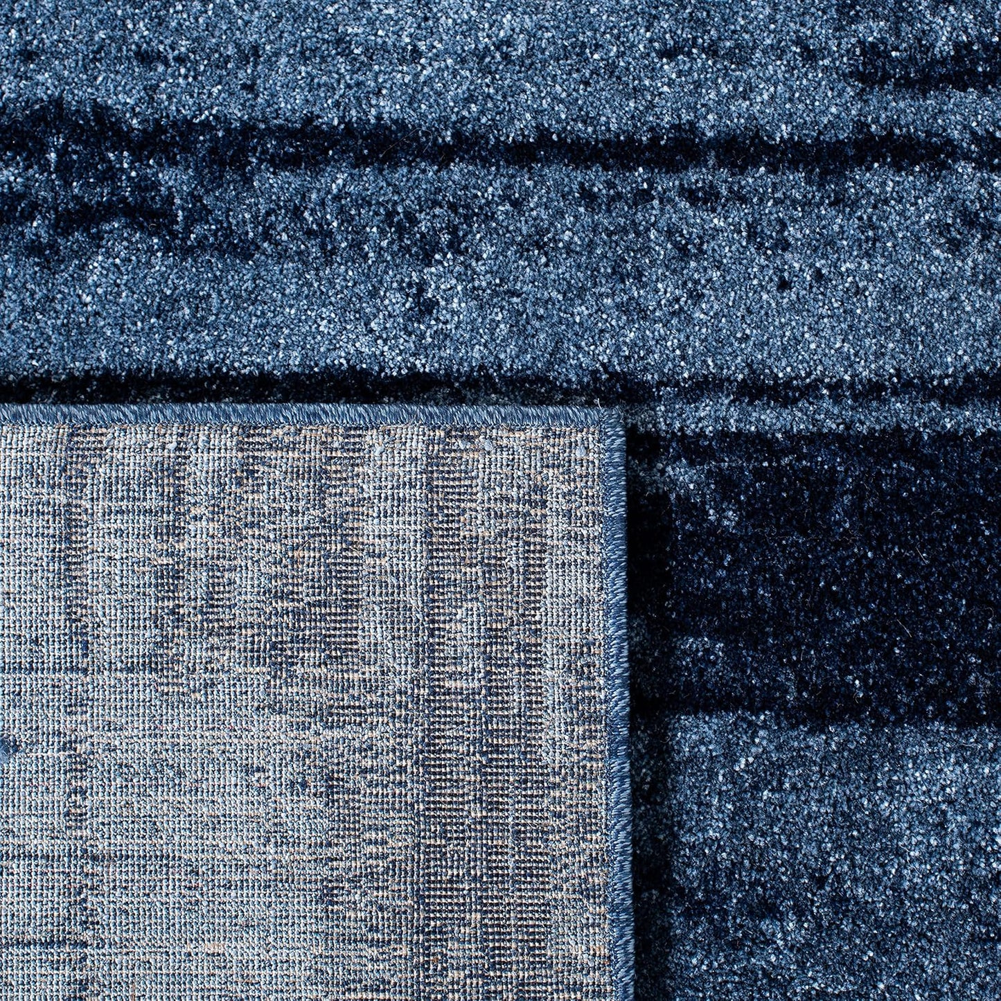 Alfombra área 8x10ft diseño abstracto moderno azul claro
