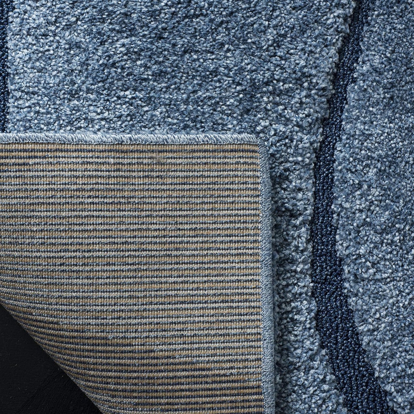 Alfombra pasillo 2ft3pulg x 19ft azul claro 1.2pulg grosor