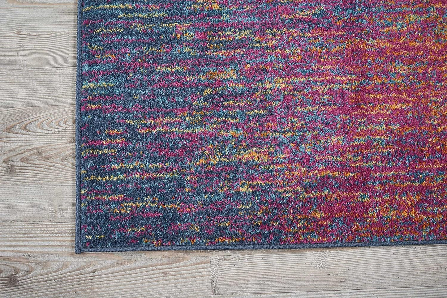 Alfombra multicolor 1'10"x2'10" para dormitorio sala comedor