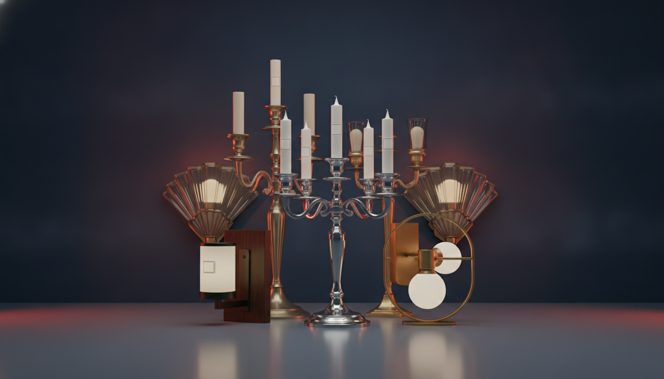 Candelabros y Lámparas de Pared
