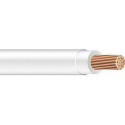Cable cobre trenzado 10 AWG 600V 250ft blanco