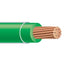 Cable cobre trenzado 10 AWG 600V verde 250ft