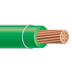 Cable cobre trenzado 10 AWG 600V verde 250ft