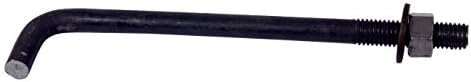 Perno anclaje L acero liso 3/4x16 gris 10 Uds
