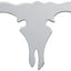 Recorte solapa barro cromada Long Horn Skull