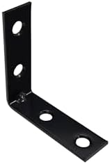 Soporte esquina acero negro 2x2x5" pack 48