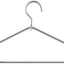 Perchas delantal metal plateado resistente colgador