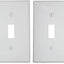 Placa pared interruptor palanca 3 segmentos blanco pack 2
