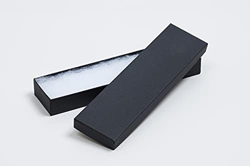 6 Cajas Regalo Joyería 8x2x1pulg Negro Mate
