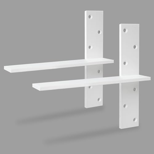 Soporte encimera colgante 12x2.5pulg pack 2 blanco