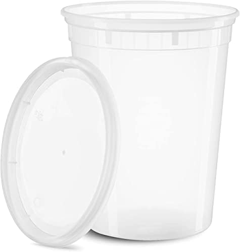 Recipientes plástico almacenamiento 32oz 8uds herméticos