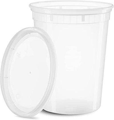 Recipientes plástico almacenamiento 32oz 8uds herméticos