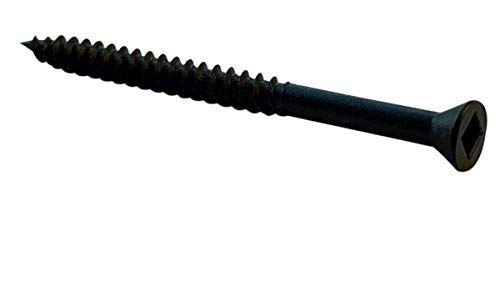 Tornillo cuadrado yeso rosca fina fosfato negro 50 pzas
