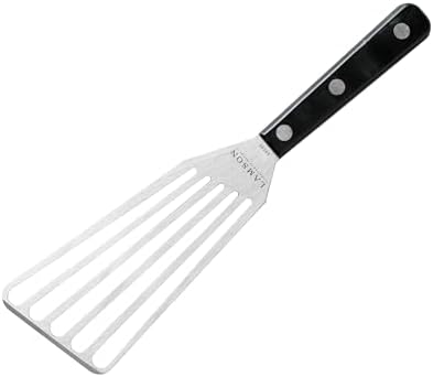 Espátula ranurada chef 4x9 pulg mango duradero