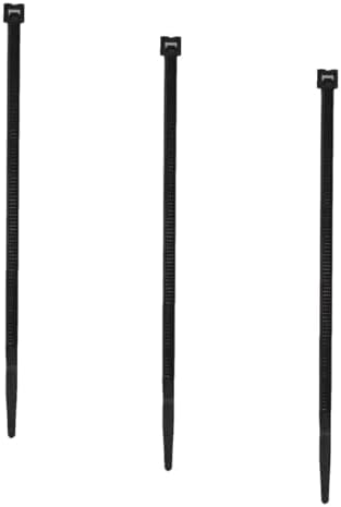 Bridas nailon para cables negro UV 4pulg 18lb set 3